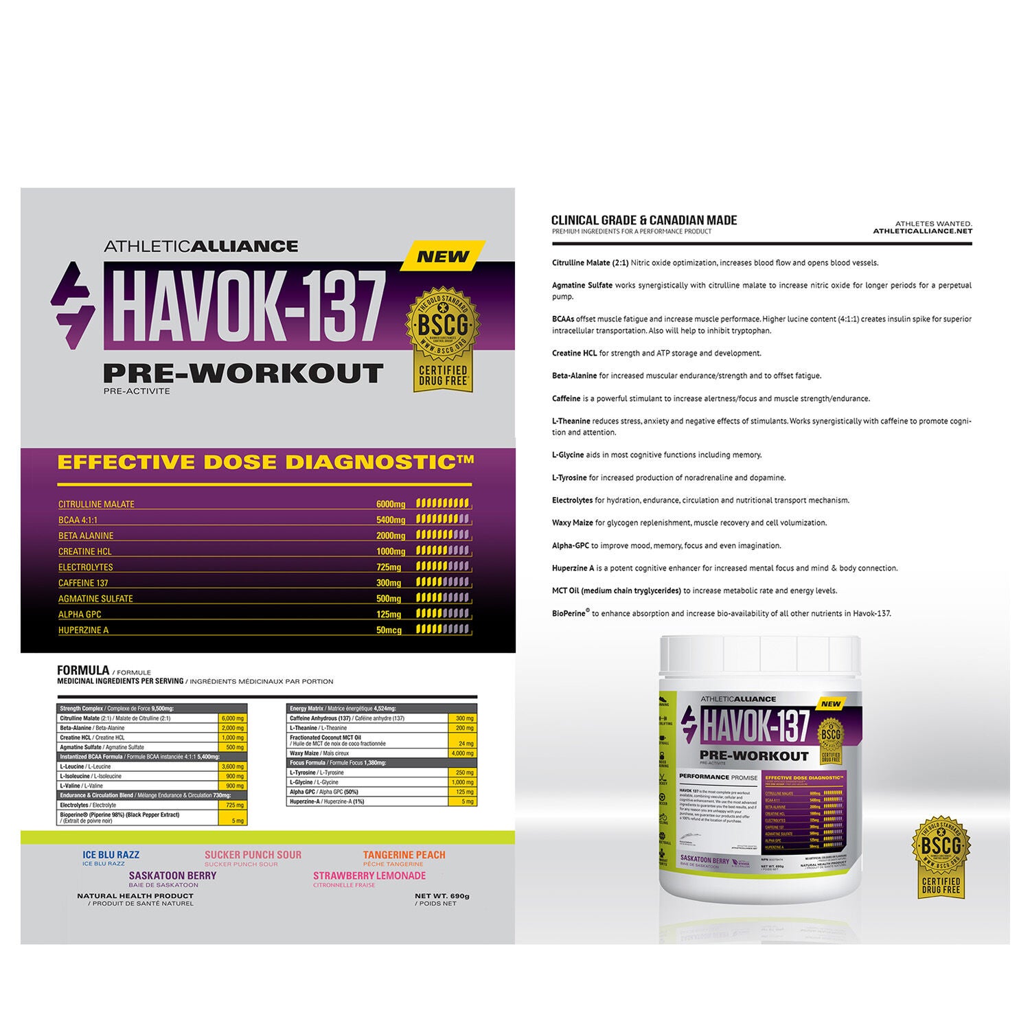Havok-137 Strawberry Lemonade | GNC